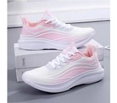 Zapatos deportivos para mujer, de moda, para combinar, ligeros, cómodos, voladores, tejidos, transpirables, informales, para mujer 36