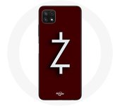 Coque pour Samsung Galaxy A22 5G Ozark Saison 4 Logo Z Blanc Fond Rouge