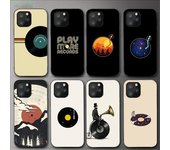 Funda de teléfono Retro con disco de vinilo para Iphone 11 12 Mini 13 14 Pro Xs Max X 8 7 6s Plus 5 Se Xr iPhone13mini