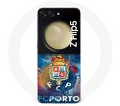 Coque Samsung Galaxy Z Flip5 fcp porto fond bleu