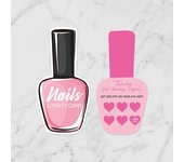 10/50 piezas de tarjetas de presentación para uñas, tarjetas de papel para fidelización de uñas, tarjetas de descuento para uñas, accesorios para uñas, herramientas