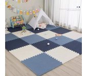 Alfombra de suelo de rompecabezas para bebé, colchón para bebé, manta de espuma EVA para bebé, juguetes educativos, alfombra de juego para niños de 30x1cm, 8-16 Uds. 8 piece blanco
