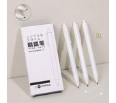 Bolígrafo de tinta negra de punta fina de gel prensado, 6 unidades por caja, para escritura de estudiantes, material de papelería. black-1pc