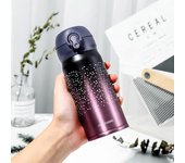 Frascos de vacío de acero inoxidable, termo de 350ml, taza de café, té, leche, Taza de Viaje, botella térmica, taza térmica rojo