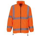 Yoko - Chaqueta de forro polar de alta visibilidad para hombre M naranja