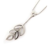 Les Trésors De Lily [K6649] - Collier Argent 'Chorégraphie' argenté (rhodié) - 30x15 mm plata