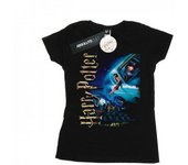 Harry Potter Womens/Ladies Smiles At Hogwarts Cotton T-Shirt L negro