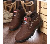 Zapatos de cuero genuino para hombre, Zapatos informales con plataforma, Zapatos de invierno para caminar al aire libre, senderismo, zapatillas de deporte de negocios a la moda para hombre 38