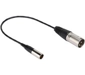Cable mini XLR de 3 pines macho a conector Canon para transferencia de interfaz de micrófono de cámara.