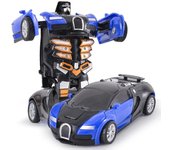 Robot de deformación de colisión automática con un solo clic, regalo para niño, coche de juguete de forma dual, modelo interactivo para padre e hijo. naranja
