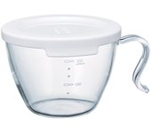 Vaso sopera de vidrio para microondas HARIO Apilable Fácil de cocinar en microondas Capacidad práctica 300 ml Microondas Blanco Fabricado en Japón Guarniciones Sopa crema blanco