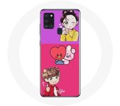 Coque pour Samsung Galaxy A21S BTS Bangtan BT21 Tata V Chimmy Jimin