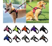 Arnés ajustable para perros de compañía, arnés tipo chaleco para perros pequeños y grandes, correa fuerte para perros de 150cm, correas para mascotas, correa reflectante, remolque de arrastre XS negro