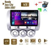 Radio del coche Carplay para Honda Jazz City 2004-2007 reproductor de vídeo Multimedia Android navegación GPS WIFI 2 + 32GB 1+16GB
