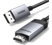 Kabel Ugreen DP119 15774 DisplayPort / HDMI 4K 60Hz 2m - szary