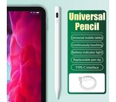 Lápiz óptico Universal para tableta, teléfono móvil, lápiz táctil para iPad, Apple, Huawei, Lenovo, Samsung, teléfono, Xiaomi blanco