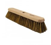 Hillbrush Cabezal de escoba de plataforma industrial reciclado One Size marrón/beige