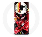 Coque pour Samsung Galaxy A8 Plus Formule 1 Sebastian Vettel F1 Rouge
