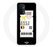Coque pour Oppo A74 5G Billet d'avion Bruxelles Belgique