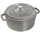 STAUB 405093120 - Cocotte redonda - Ø 26 cm - Gris grafito