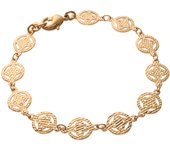 Les Trésors De Lily [L4394] - Pulsera chapada en oro 'Carmen' oro - 9 mm oro