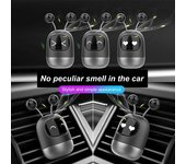 Ambientador de coche Robot aromaterapia silicona clip de salida de aire Perfume fragancia vehículos decoración de coches