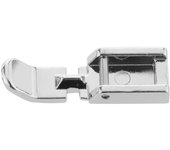 Pie prensatelas para máquina de coser con cremallera para máquinas de vástago bajo as described plata