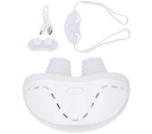 Dispositivo eléctrico para prevenir ronquidos, respiración fácil, mejora la calidad del sueño, solución ergonómica para ronquidos blanco