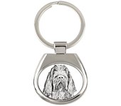 Italian Spinone, Spinone Italiano, Bracco Spinoso - keychain with a dog, keychain with a print, personalized pendant from the Art-Dog brand plata