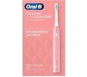 Oral-B Pulsonic Clean Slim 2000 Cepillo de dientes eléctrico rosa: cuidado bucal suave y eficaz