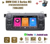 Reproductor multimedia con radio para coche, para BMW Serie 3 E46 M3 318/320/325/330/335 1998-2005, 2 Din, Android, Carplay, GPS, autorradio 1+32 GB negro