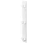 Yamazaki Jitsugyo - Gancho magnético lateral vertical para refrigerador, triple, color blanco aprox.. Plato de 3,5 x 3,5 x 28 cm de ancho y 5250 cm de profundidad. Almacenamiento para ahorrar espacio.