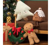 Funda de almohada navideña con forma de muñeco de árbol: decoración navideña roja para sofá, cama o sala de estar See options