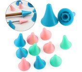 10/30PCS color random Hot Craft tools knitting point stoppers needle protector Sewing supplies Large-10pcs