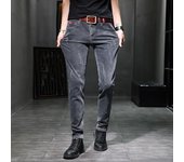 Pantalones vaqueros ajustados elásticos de pierna pequeña para hombre 36