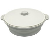 CAINZ Microondas Fácil de Silicona para Lavavajillas Receta Tiempo Fácil Suministros de Cocina para Microondas Olla, Redonda, Gris, Microondas, Vaporera, Fácil, Microondas,