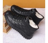 Zapatos de algodón para hombre, zapatos aislantes de felpa para invierno, botas de trabajo resistentes al frío y a la nieve, zapatos informales cómodos para exteriores, pantalones cortos de moda 39