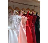 Vestido de tutú de satén con manga de encaje y un hombro para niñas, vestido elegante de princesa para fiesta, vestido de novia para adolescentes, rojo, verde, blanco, 3-10 años 110 rojo oscuro