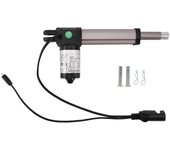 Actuador lineal eléctrico de 24 V CC con carrera de 4 pulgadas y varilla de empuje para sofá eléctrico de 2000 N.
