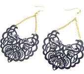 Les Trésors De Lily [L6064] - Boucles 'Carmen' bleu azul