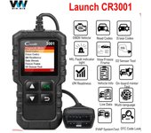 LAUNCH X431 CR3001 Lector de código Creader para coche, herramientas de diagnóstico OBD2 completa, escáner, comprobación del motor, herramienta de diagnóstico automático de actualización gratuita