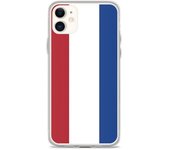 Coque iPhone - Drapeau Pays-Bas - iPhone 11 - Souple - Multicolore - Vertical