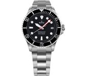 Reloj Ratio FreeDiver Zafiro Acero inoxidable Esfera negra Automático RTF041 200M para hombre negro