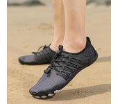 Zapatos de agua para hombre, zapatos de playa descalzos, sandalias para nadar, zapatos de drenaje para vadear, zapatillas de secado rápido para pesca y surf EU:45 negro