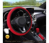 Funda Universal para volante de seda de hielo, accesorios antideslizantes resistentes al desgaste para coche, cubierta Interior de freno de mano, 38CM, 1/3 Uds.