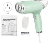 Vaporizador de Mano para Ropa Cocción al Vapor Horizontal y Vertical 1000W 100ml Tanque de Agua Desmontable US Plug blanco