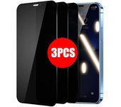 Protectores de pantalla de privacidad de cubierta completa para IPhone 14, 12, 11 Pro Max 13, cristal protector antiespía para iPhone XS XR X 7 8 6 Plus, 3 uds. iphone 11 negro