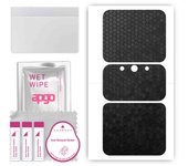 apgo Protective Skin Sticker for the back compatible with Lenovo Legion 2 Pro, Wrap Film, Foil, Vinyl - Pattern Black Honeycomb