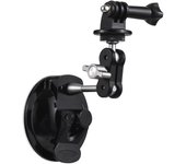 Potente soporte de montaje con ventosa para cámara, soporte para coche, cabezales de bola duales, carga giratoria de 360 ​​grados, 450g negro