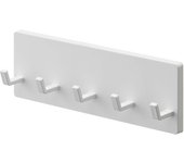 Yamazaki Jitsugyo 6258 Gancho para película 5 filas Blanco Aprox. Plato de 18 cm de ancho x 3,5 cm de profundidad x 6 cm de alto para almacenamiento temporal de objetos pequeños